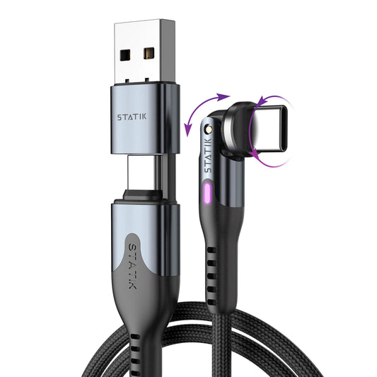 PowerPivot Pro Cable USB-C to USB-C w/ USB-A Adapter