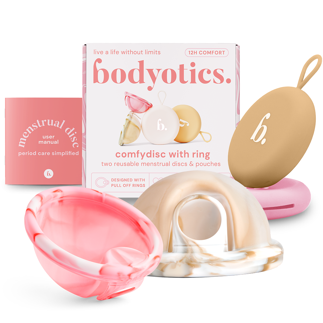 Reusable Menstrual Discs With Pull-Off Ring S & L - Comfydisc (2pcs)