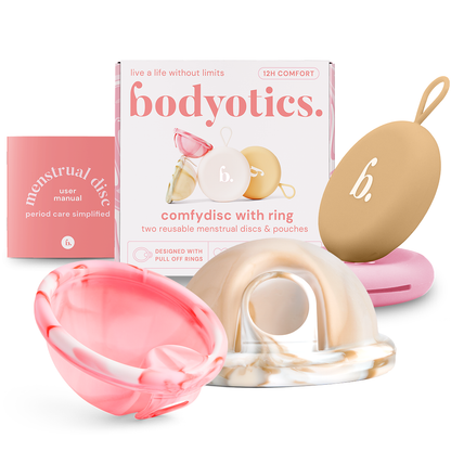 Reusable Menstrual Discs With Pull-Off Ring S & L - Comfydisc (2pcs)