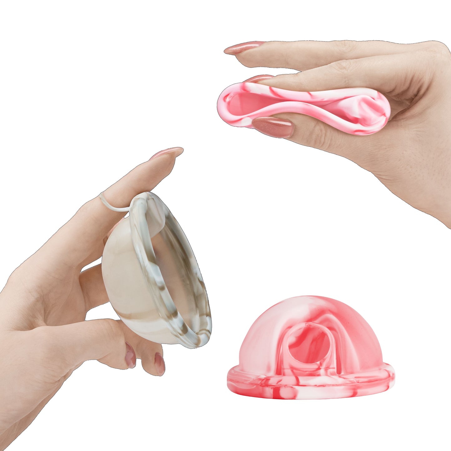 Reusable Menstrual Discs With Pull-Off Ring S & L - Comfydisc (2pcs)