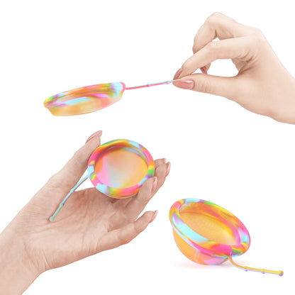 Reusable Menstrual Discs With Pull-Off String S & L - Rainbow Comfydisc (2pcs)
