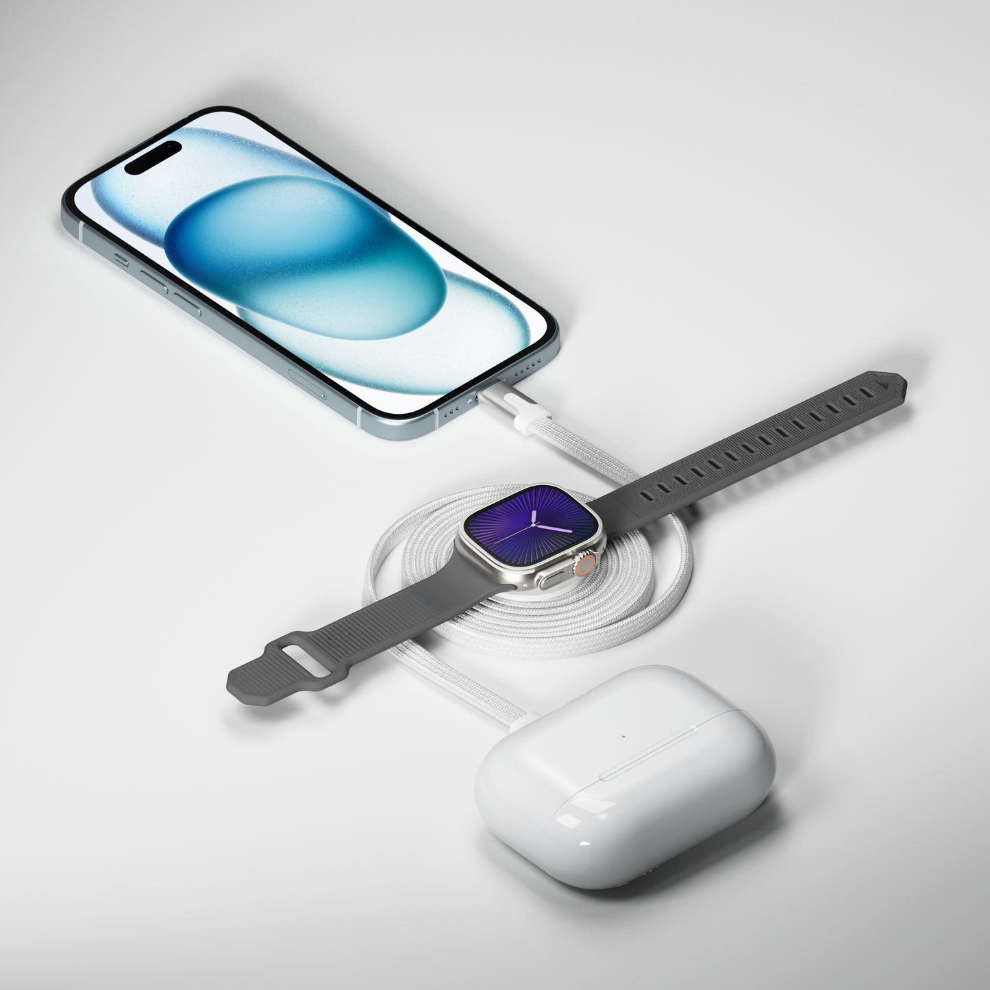 MagStack Duo Apple Watch Charger & USB-C Cable