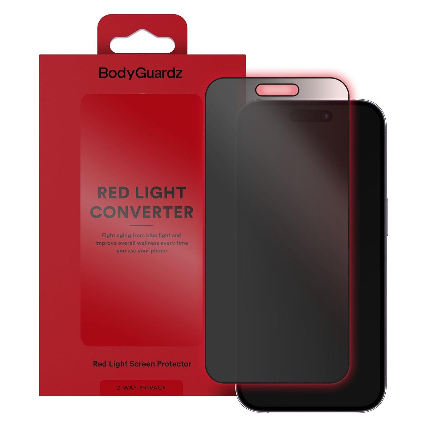 BodyGuardz Red Light Converter 9H Glass for iPhone