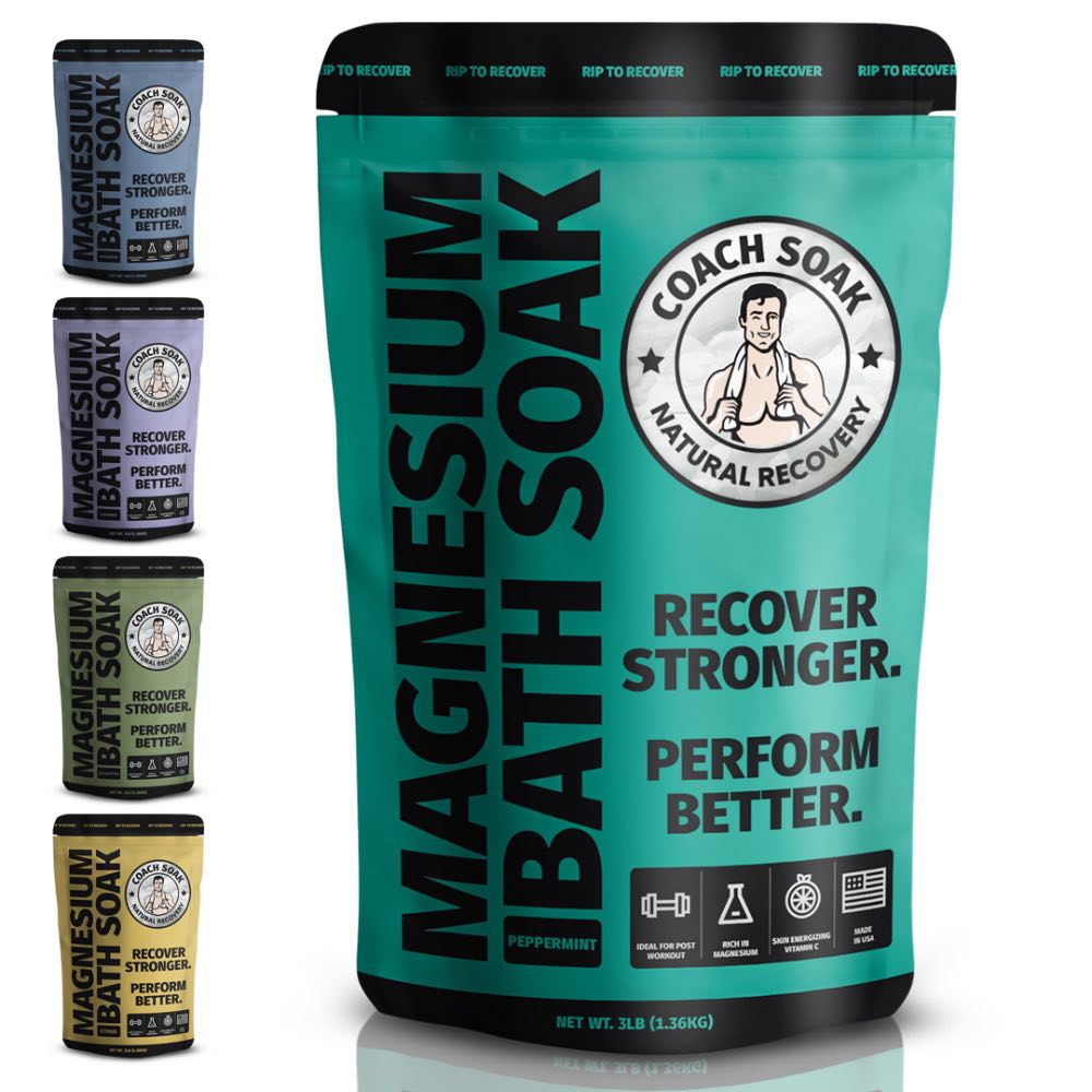 Coach Soak Magnesium Bath Soak for Muscle Recovery